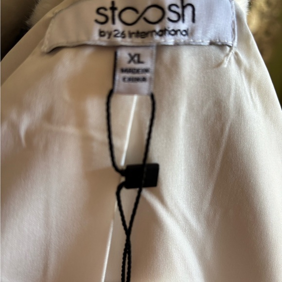 NWT Stoosh Black Hearts Faux Fur Jacket Size XLG - Picture 4 of 7